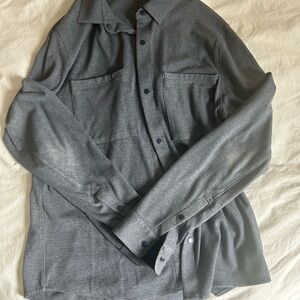 lululemon athletica Gray Casual Button Down Shirt